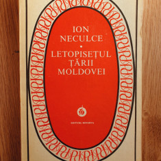 LETOPISETUL TARII MOLDOVEI - Ion Neculce