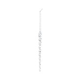 Decoratiune Craciun, tip turture, transparent, 15 cm, SD24-15-02, set 12 bucati