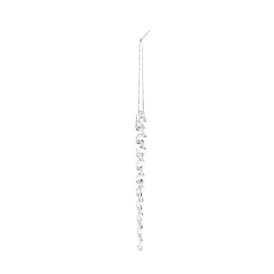 Decoratiune Craciun, tip turture, transparent, 15 cm, SD24-15-02, set 12 bucati foto