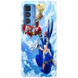 Husa compatibila cu Motorola G100 model Sonic the Hedgehog and Tails, Silicon, TPU, Viceversa, Transparent, Carcasa