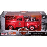 Set masina si motocicleta, Maisto, H-D Custom, 1948 Ford F1 Pick Up si 1936 EL Knucklehead, 1:24