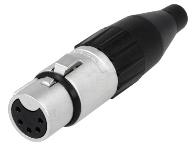 Conector XLR mamă 5 pini, 133V foto