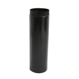 Burlan evacuare fum, tabla emailata, FI, 150 x 500 mm, negru lucios