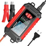 Cumpara ieftin Incarcator și Tester Baterie FOXSUR FTC-1206 2-in-1, 12V/6A &ndash; Redresor Inteligent pentru Baterii Auto si Moto cu Functii Desulfatare, Reparare prin Im