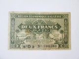 Rară! Algeria 2 Francs 1944,bancnota din imagini la cel mai mic preț