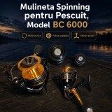 Mulineta Spinning pentru Pescuit, Model BC 6000