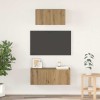 VidaXL Set comodă TV Pe perete 2 pcs stejar artizanal Lemn compozit 3393383