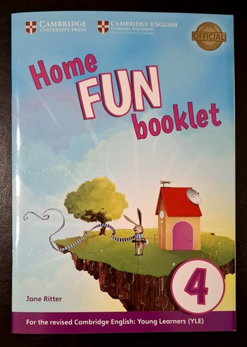 HOME FUN booklet 4 - Jane Ritter, for the revised Cambridge English: Young Learners, A1-A2, Cambridge University Press, 2nd edition, 2017, BRAND NEW!