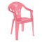 Scaun Copii Plastic, Model Mickey, Culoare Roz, Dimensiuni 37x34x54cm