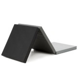 Saltea fitness pliabila 3 segmente, PVC si spuma EPE, 180x60x6 cm, negru si gri Household NewTrend