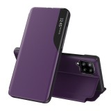 Husa Samsung Galaxy A12 Eco Leather View flip tip carte, mov
