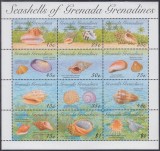 Grenada Grenadines 1993 - Cochilii, fauna marina, minicoala neuzata