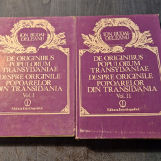 Despre originile popoarelor din Transilvania 2 volume Ion Budai Deleanu