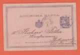 AMS @ - INTREG POSTAL SERBIA, circulata BELGRAD-CONSTANTINOPOL 1882