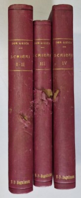 SCRIERI de ION GHICA, VOL I-IV , 1914-1915 foto