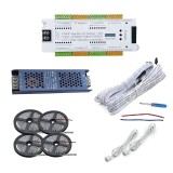 Kit Iluminat Scari Inteligent Max 32 Trepte, Banda LED 24V, Senzori Miscare, Controler Programabil, Sursa Alimentare 24V 400W