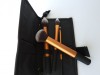 Set 4 Pensule Machiaj Profesionale + Husa Transport | Trusa Make Up Fard Contur Iluminator Estompare Ochi