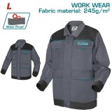 Geaca de lucru TOTAL marimea L, 245 g/mp, cu &icirc;ntarituri Oxford