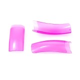 Cumpara ieftin Tipsuri transparente ciclam Inginails, 100buc, cutie