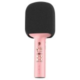 Microfon Karaoke Bluetooth cu difuzor incorporat roz maXlife MXBM-600 OEM0200494