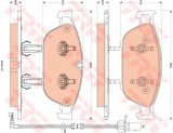Set placute frana,frana disc AUDI A8 (4H) (2009 - 2016) TRW GDB1883
