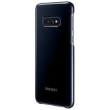Husa de protectie Samsung LED, NFC powered back pentru Galaxy S10e, Black, Negru, Plastic, Carcasa