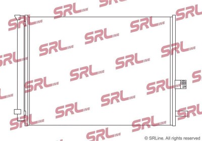 Condensator climatizare AC Bmw X5, X6, X7, motor: 3.0 d, 4.4 V8 T, Condensator cu uscator integrat, 660 x479x12, SRLine, miez si rezervor din foto