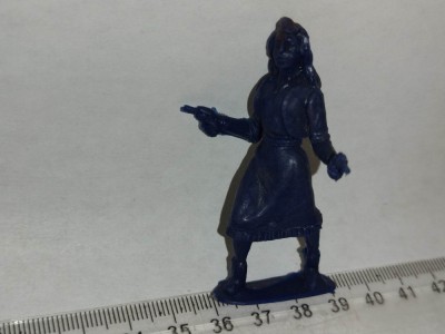 bnk jc KOHO - Figurine de plastic - Calamity Jane - albastru inchis - 6 cm foto