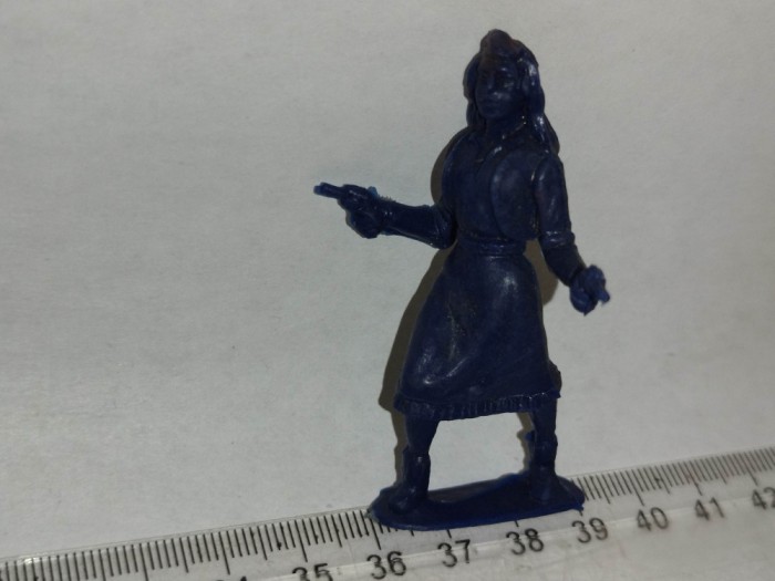 bnk jc KOHO - Figurine de plastic - Calamity Jane - albastru inchis - 6 cm