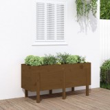 Strat &icirc;naltat de gradina maro miere 121x50x57 cm lemn masiv pin GartenMobel Dekor, vidaXL