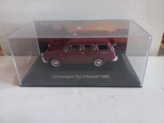 Macheta Volkswagen Typ 3 Variant - 1962 1:43 Deagostini Mexic