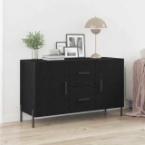 VidaXL Dulap, stejar negru, 100x36x60 cm, lemn prelucrat