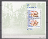 Azores 1981 Europa CEPT, perf.sheet, MNH AC.259, Nestampilat