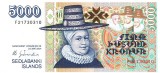Islanda 5 000 5000 Kronur 2001 P-59 aUNC-UNC