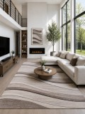 Cumpara ieftin Covor Daffi 13001-120, Marime 60 x 110 cm, Bej, Maro, Inaltime Fir 6 mm, Antialergic, Polipropilena, Living, Dormitor, Sufragerie, Birou