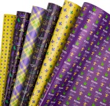 Set de 6 role de hartie pentru ambalaj cadouri RUSPEPA, multicolor, 44,5 x 100 cm
