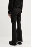 Puma pantaloni femei, culoarea negru, uni, 629809