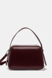 Answear Lab poseta de piele culoarea bordo