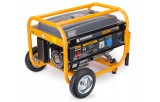 Generator curent electric 3000 W, 3 KW, 220 V, Stabilizator de tensiune (AVR), Monofazat, protectie suprasarcina, roti si manere pentru transport, Pow