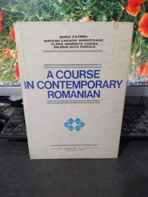 A course in contemporary romanian Rom&amp;acirc;na prin engleză B. Cazacu Buc. 1980 005 foto