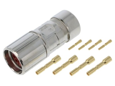 Conector LAPP LS1 8 pini mamă crimpat drept IP68 foto