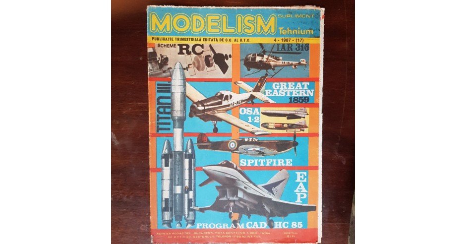 Revista Modelism Supliment Tehnium 4 1987 (17) | arhiva Okazii.ro