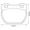 Placute frana Land Rover Defender Cabrio (Ld), Defender Station Wagon (Ld), Defender Pick-Up (Ld), Defender Platou / Sasiu (Ld) SRLine parte montare