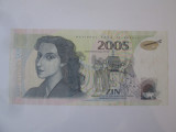 Rara! Serbia-Barilli 2005 bancnotă test specimen emisă de Banca Națională Serbia