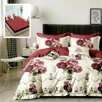 Lenjerie de pat finet 6 piese, cearceaf pat cu elastic, cearceaf pilota 200x230, 2 fete perna 50x70, 2 fete perna 70x70, Extra HF6P152 Relax KipRoom foto