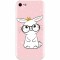 Husa silicon pentru Apple Iphone 7, Cute Rabbit