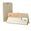 Husa Flip Cover Stand Magnet Gold LG K10 2017