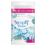 Aparat de ras pentru femei Simply Venus Gillette, 4 + 2 bucati, P&amp;G