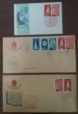 ROMANIA ARLUS 1948 lot 3 FDC-uri plicuri si / sau stampile diferite