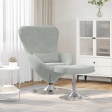 Fotoliu ou 2 pcs Gri deschis 63 x 73 x 90 cm Catifea